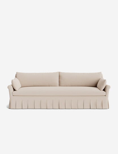 Portola Rolled Arm Luxe Depth Pleated Sofa