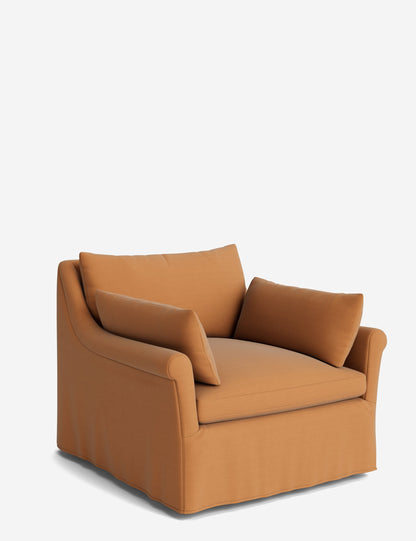 Portola Rolled Arm Luxe Depth Slipcover Chair