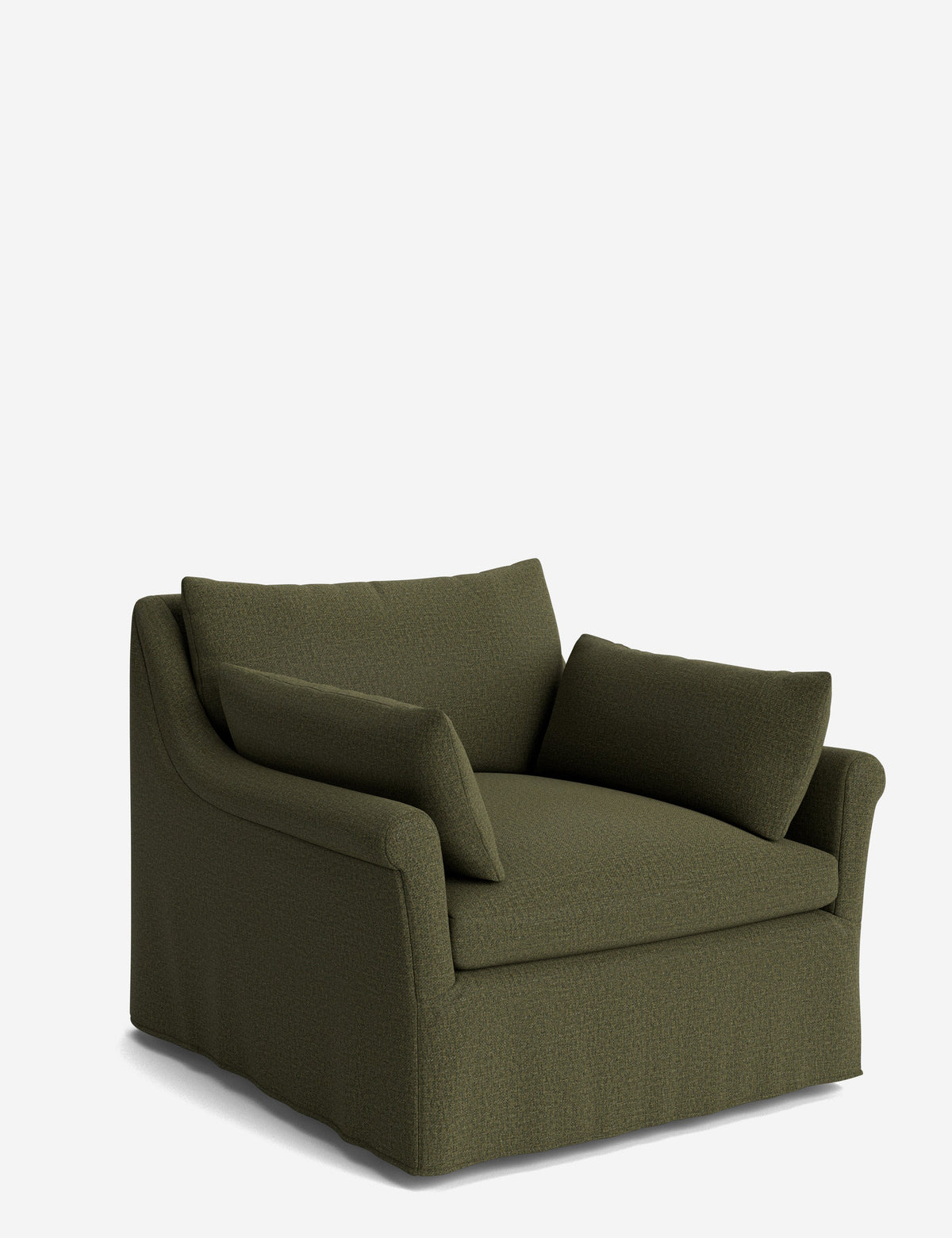 Portola Rolled Arm Luxe Depth Slipcover Chair
