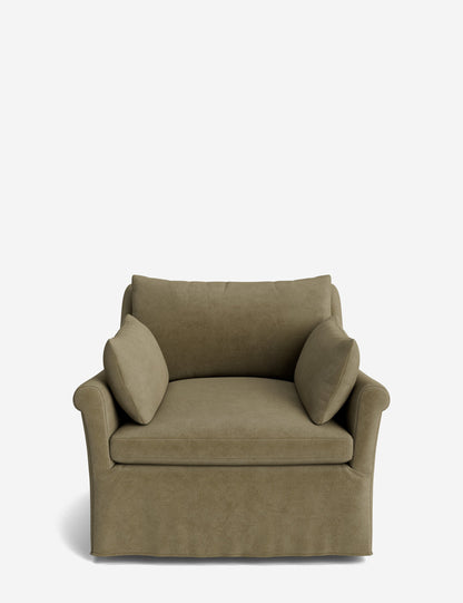 Portola Rolled Arm Luxe Depth Slipcover Chair