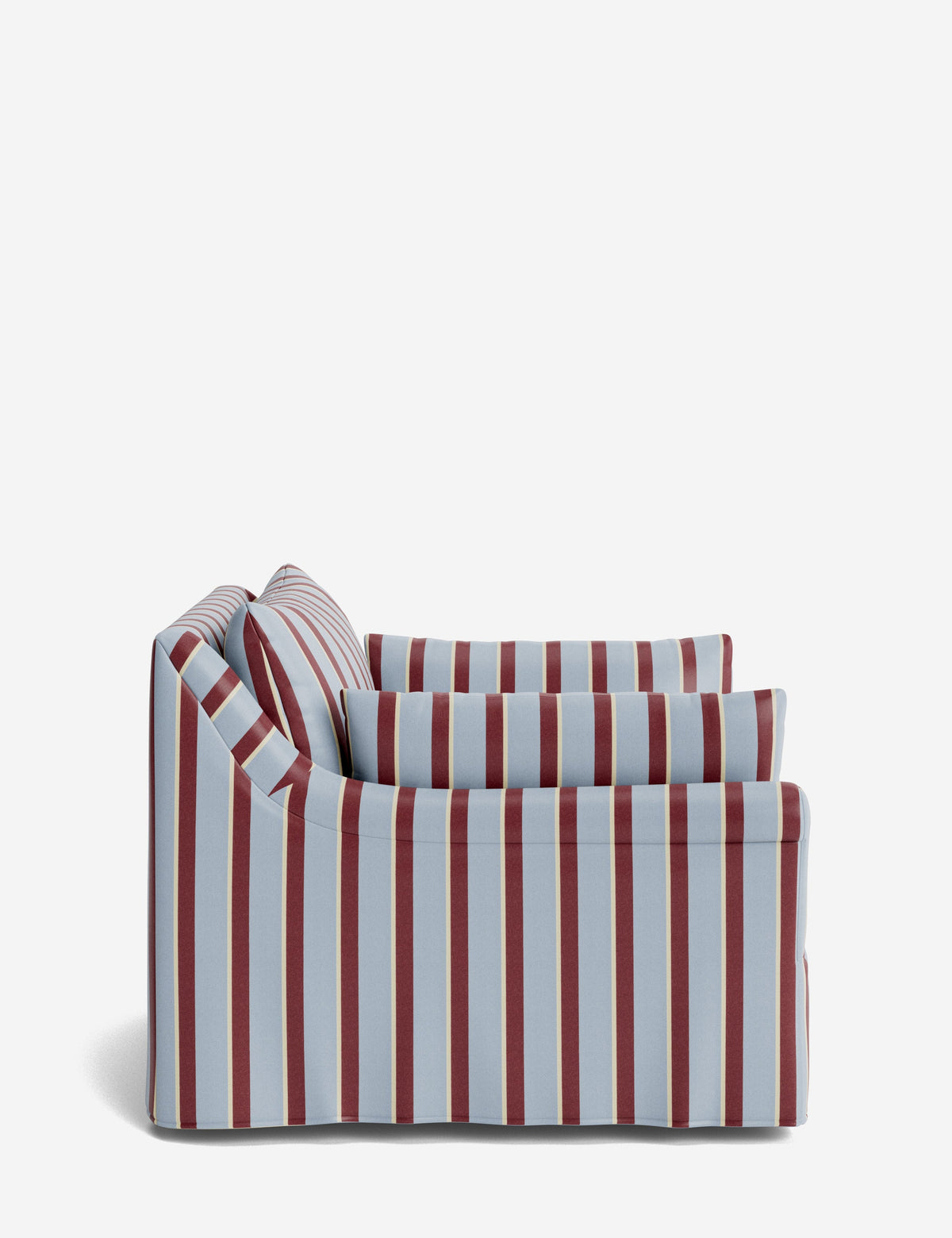 Portola Rolled Arm Luxe Depth Slipcover Chair