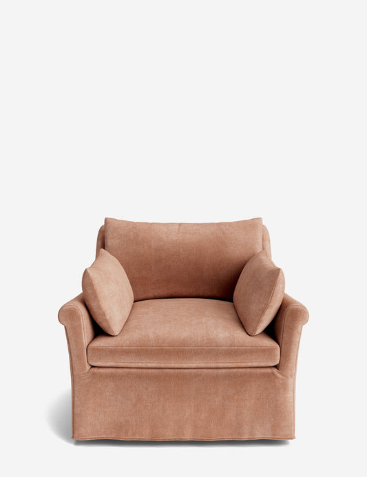 Portola Rolled Arm Luxe Depth Slipcover Chair