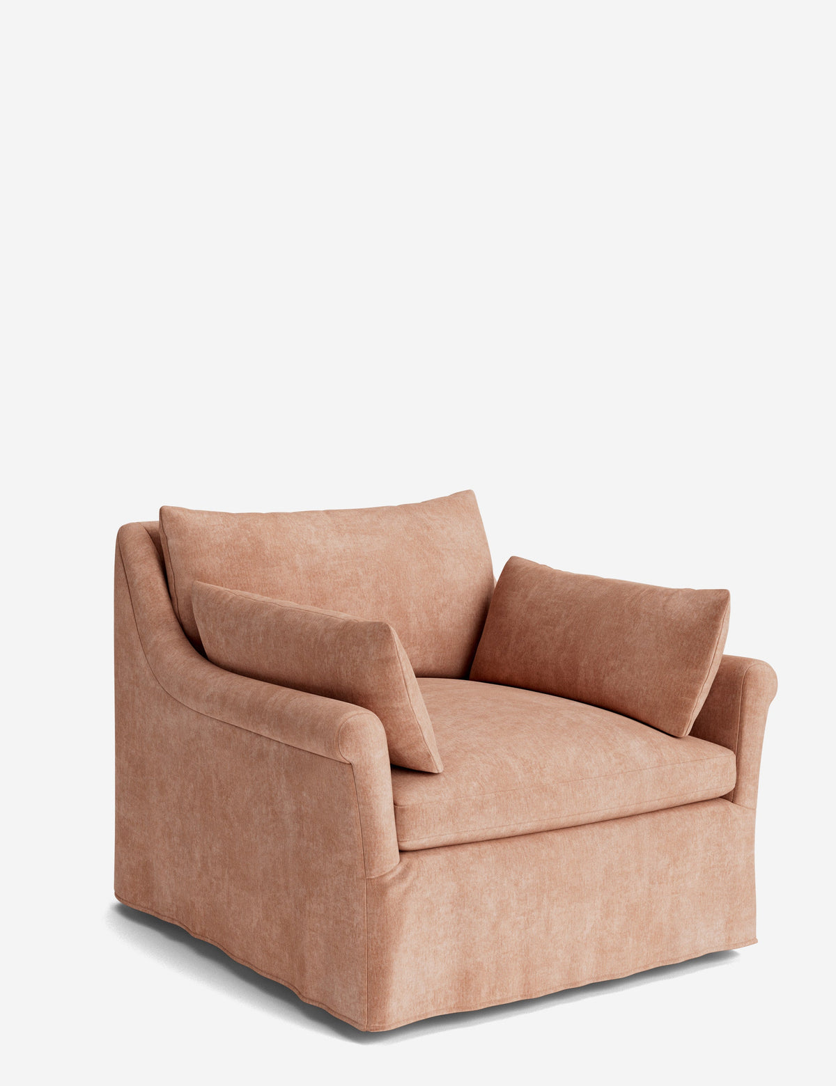 Portola Rolled Arm Luxe Depth Slipcover Chair