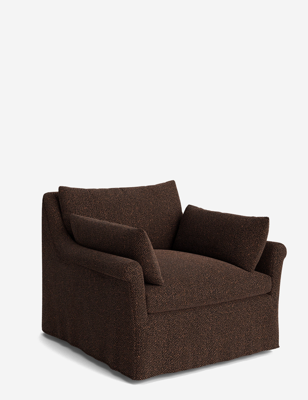 Portola Rolled Arm Luxe Depth Slipcover Chair