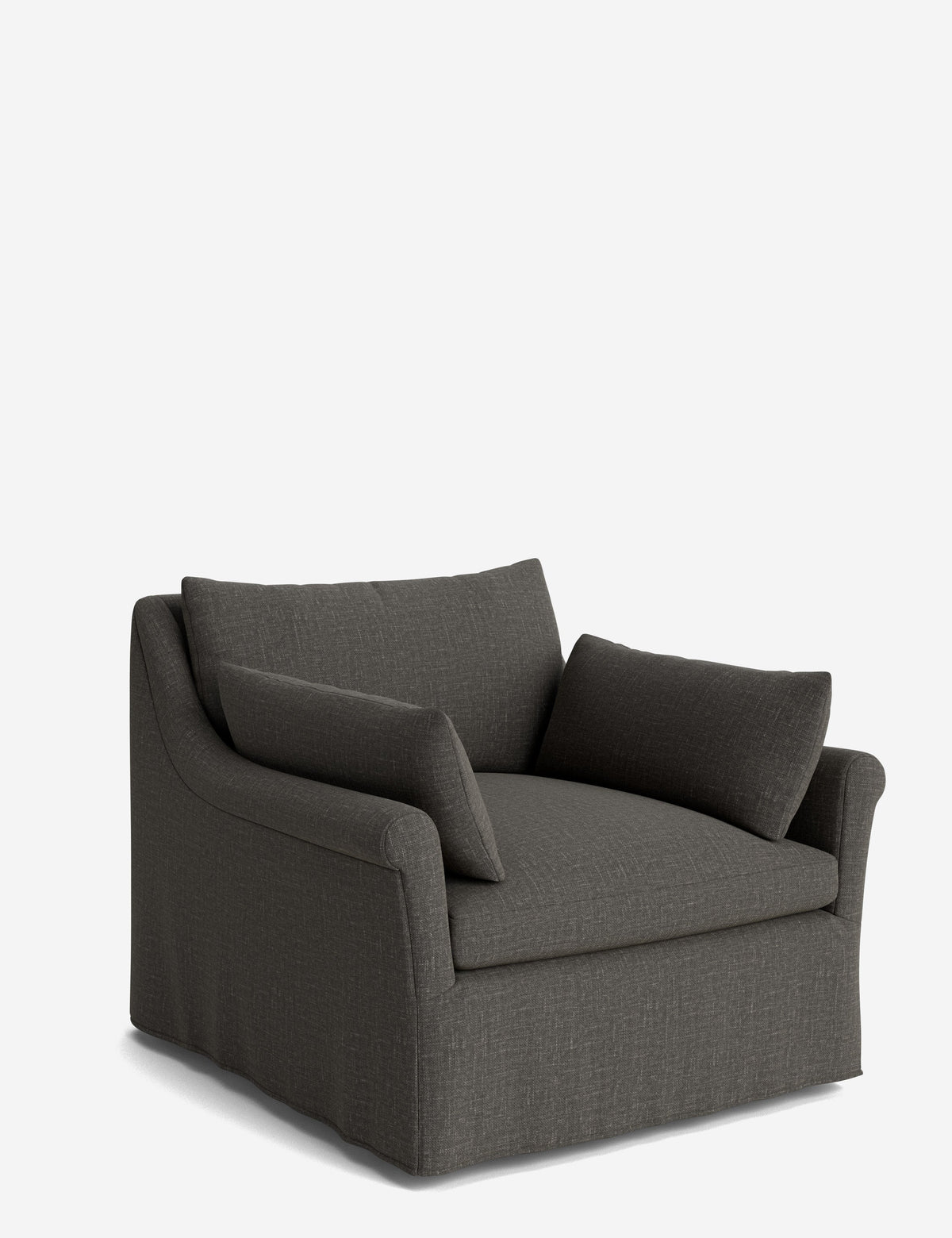 Portola Rolled Arm Luxe Depth Slipcover Chair