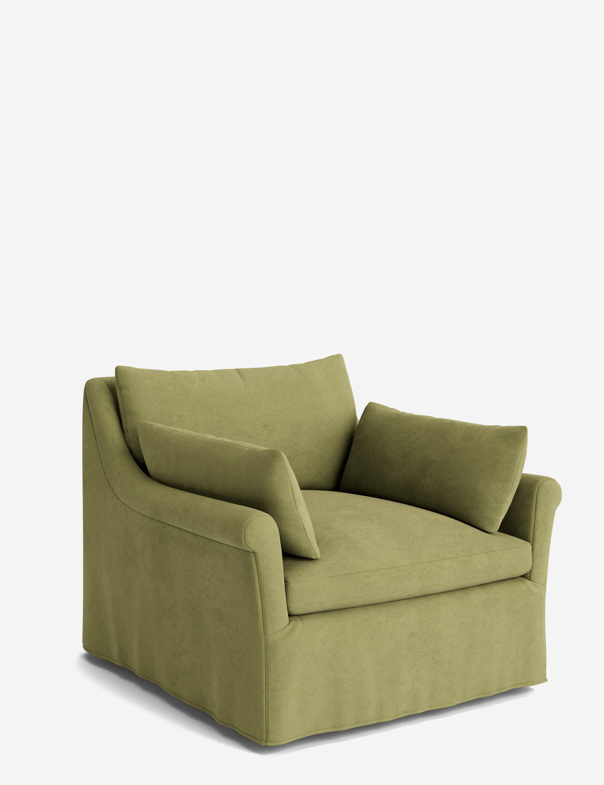 Portola Rolled Arm Luxe Depth Slipcover Chair