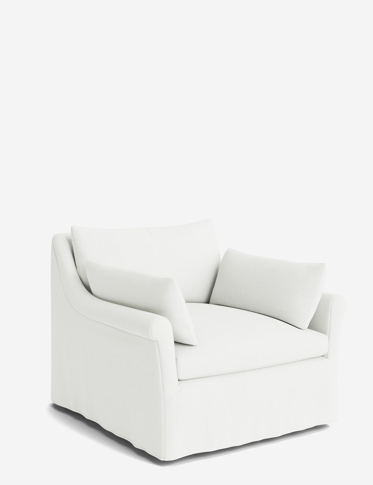 Portola Rolled Arm Luxe Depth Slipcover Chair