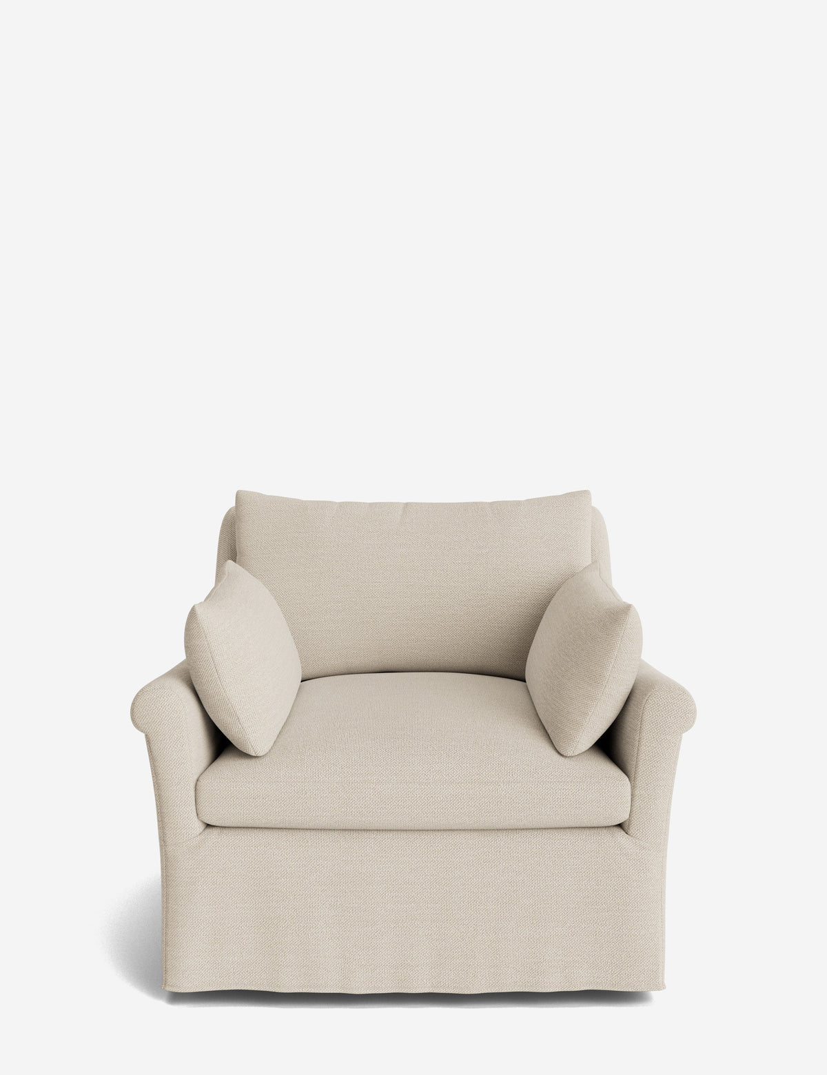 Portola Rolled Arm Luxe Depth Slipcover Chair