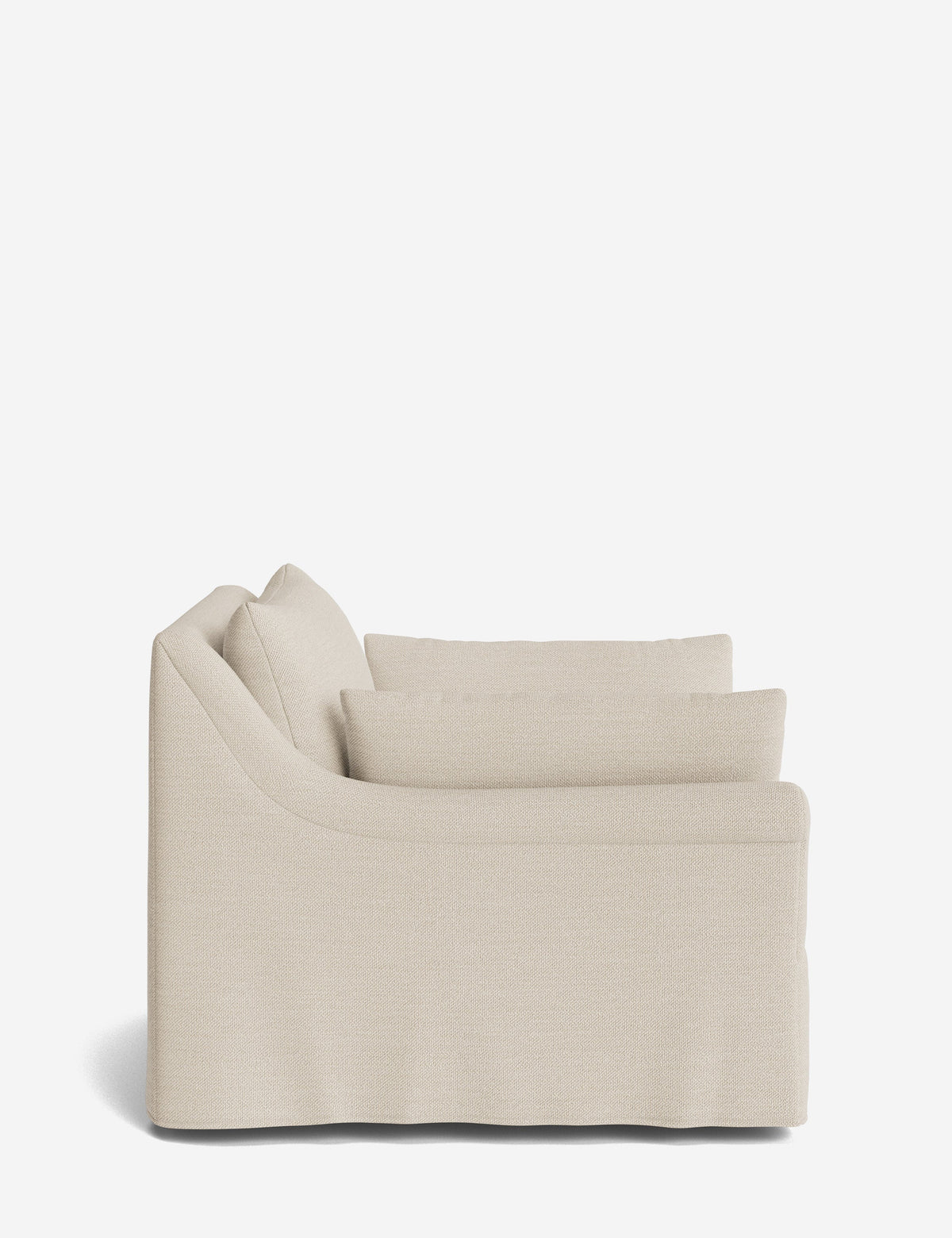 Portola Rolled Arm Luxe Depth Slipcover Chair