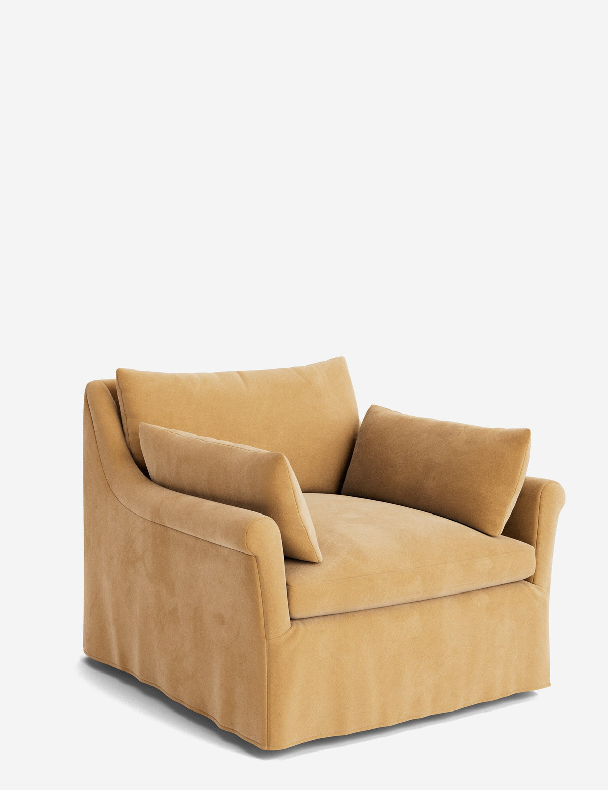 Portola Rolled Arm Luxe Depth Slipcover Chair