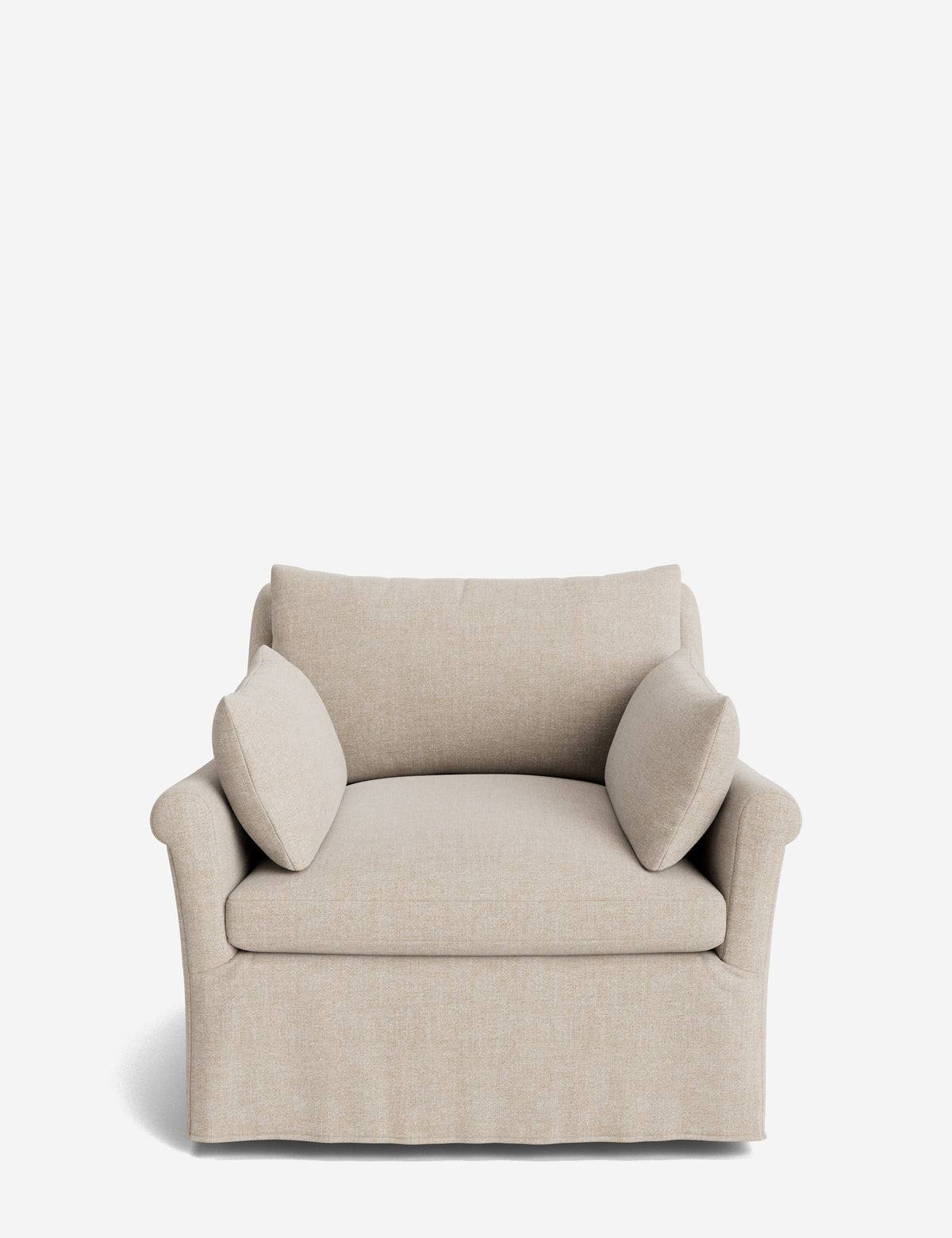 Portola Rolled Arm Luxe Depth Slipcover Chair