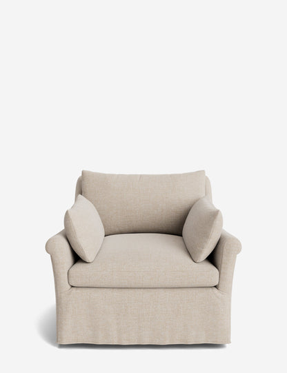 Portola Rolled Arm Luxe Depth Slipcover Chair