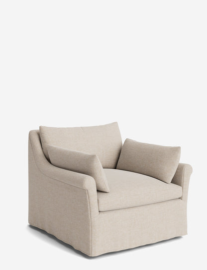 Portola Rolled Arm Luxe Depth Slipcover Chair
