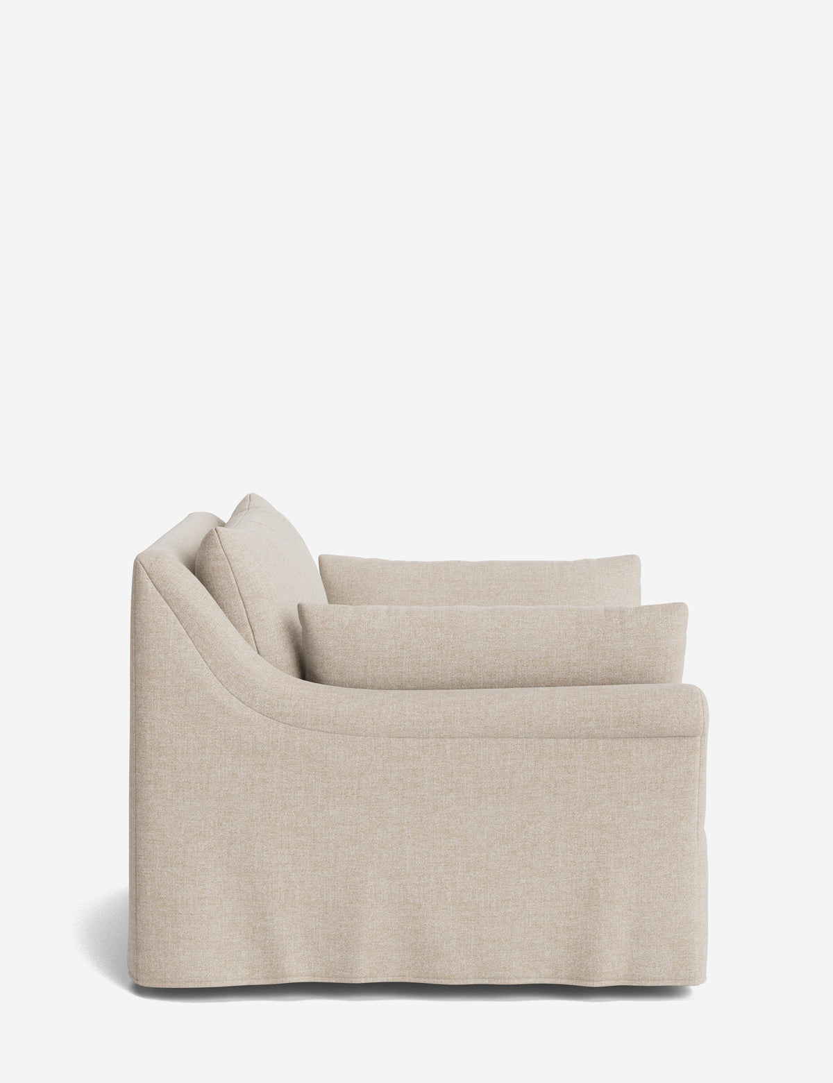 Portola Rolled Arm Luxe Depth Slipcover Chair
