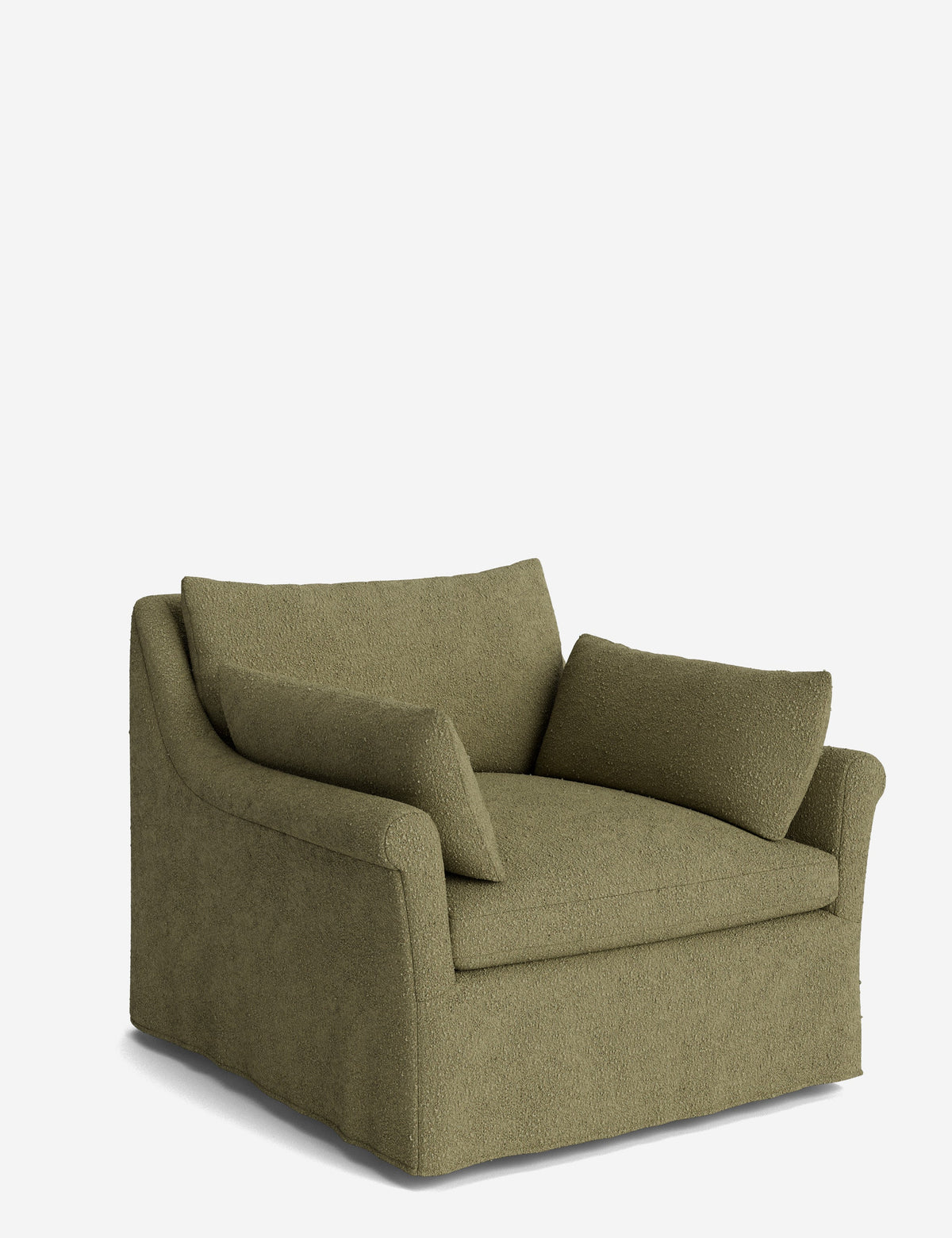 Portola Rolled Arm Luxe Depth Slipcover Chair