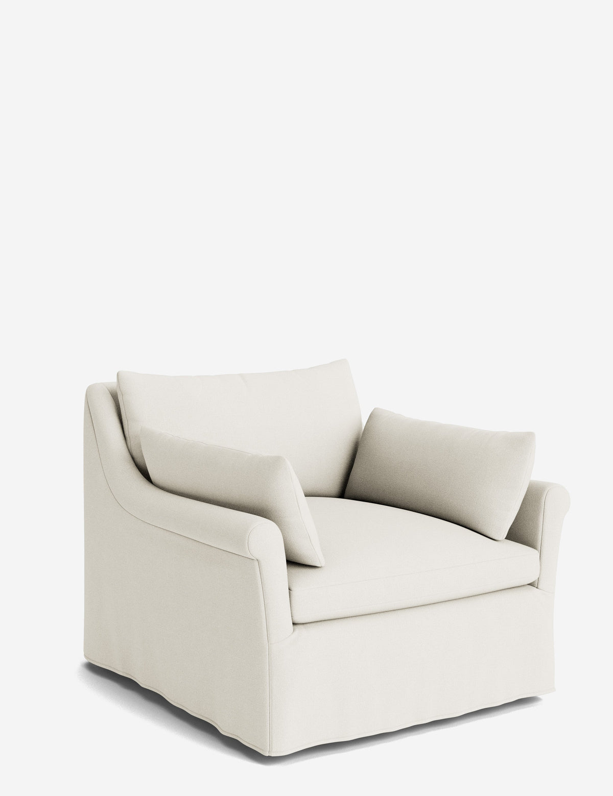 Portola Rolled Arm Luxe Depth Slipcover Chair