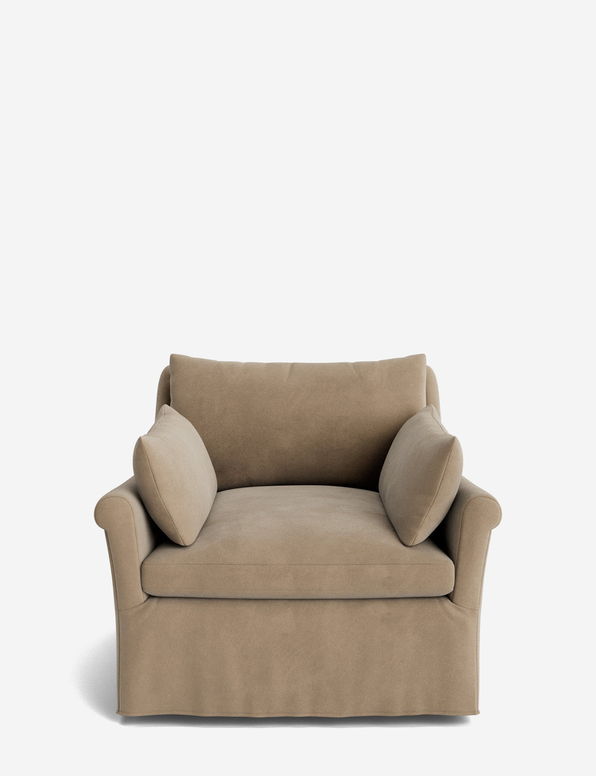 Portola Rolled Arm Luxe Depth Slipcover Chair