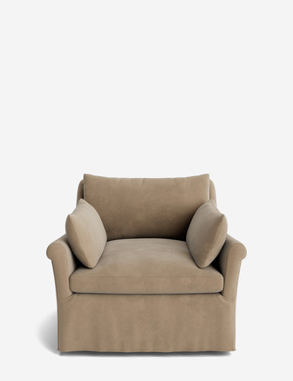 Portola Rolled Arm Luxe Depth Slipcover Chair