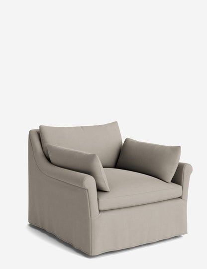 Portola Rolled Arm Luxe Depth Slipcover Chair