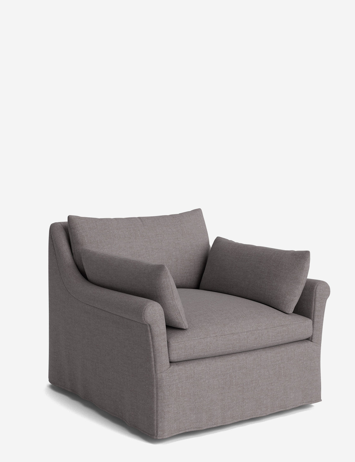 Portola Rolled Arm Luxe Depth Slipcover Chair