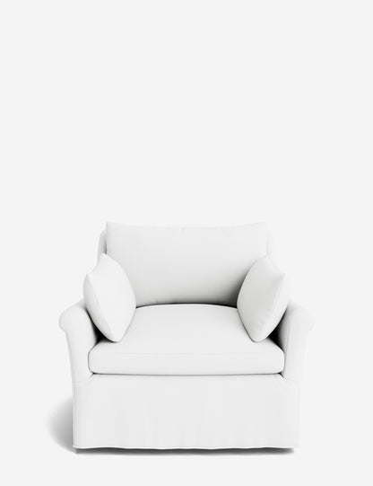 Portola Rolled Arm Luxe Depth Slipcover Chair