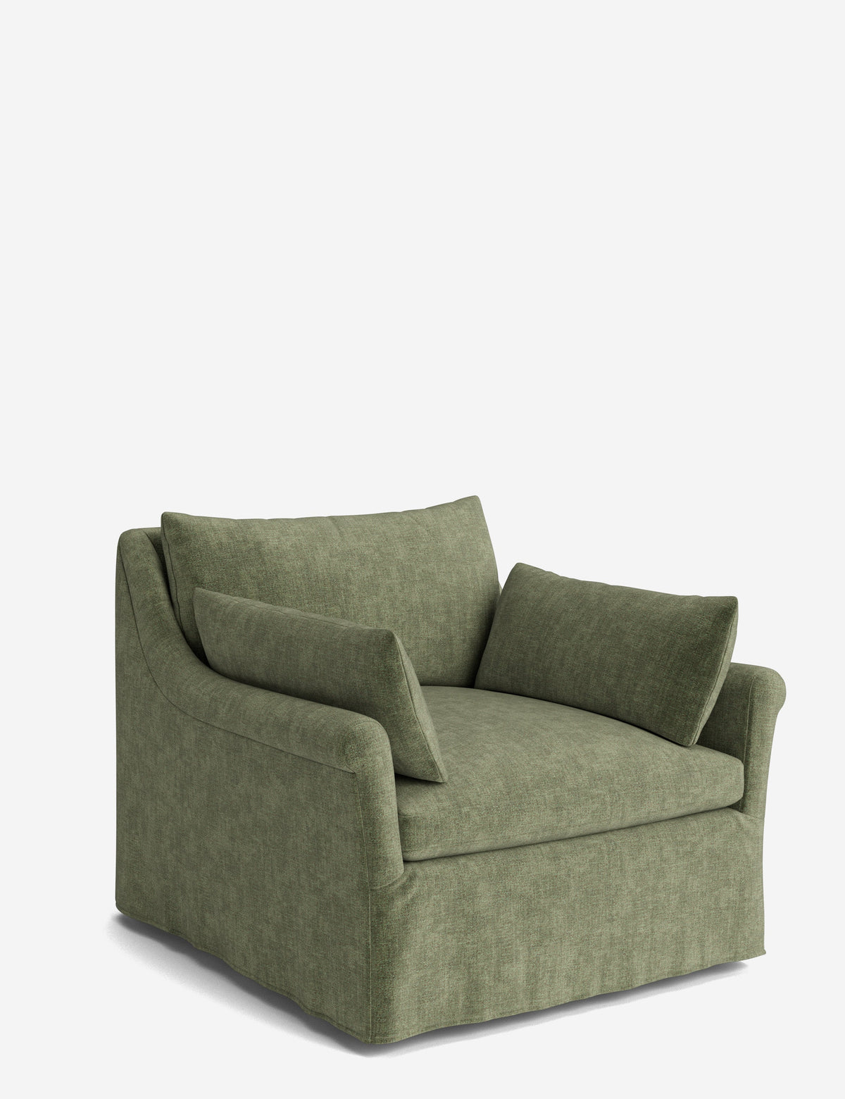 Portola Rolled Arm Luxe Depth Slipcover Chair