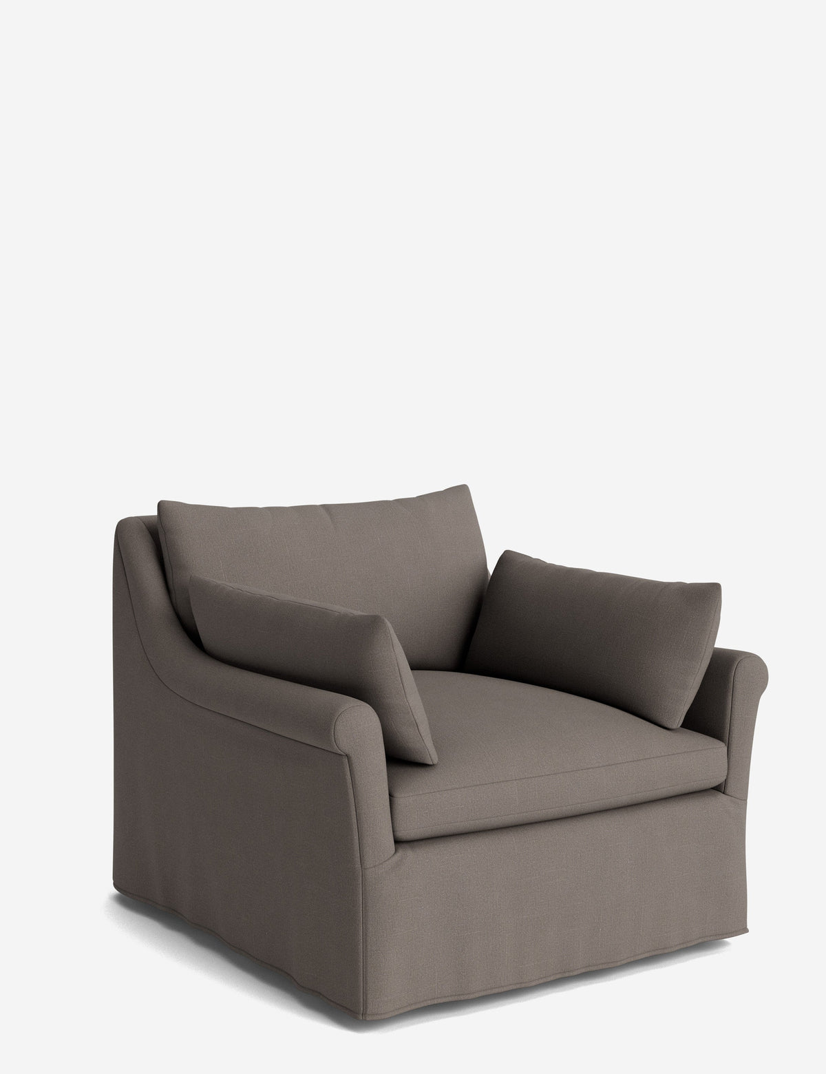 Portola Rolled Arm Luxe Depth Slipcover Chair