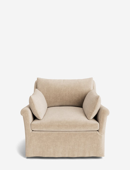 Portola Rolled Arm Luxe Depth Slipcover Chair