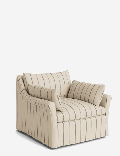 Portola Rolled Arm Luxe Depth Slipcover Chair