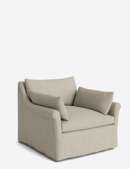 Portola Rolled Arm Luxe Depth Slipcover Chair