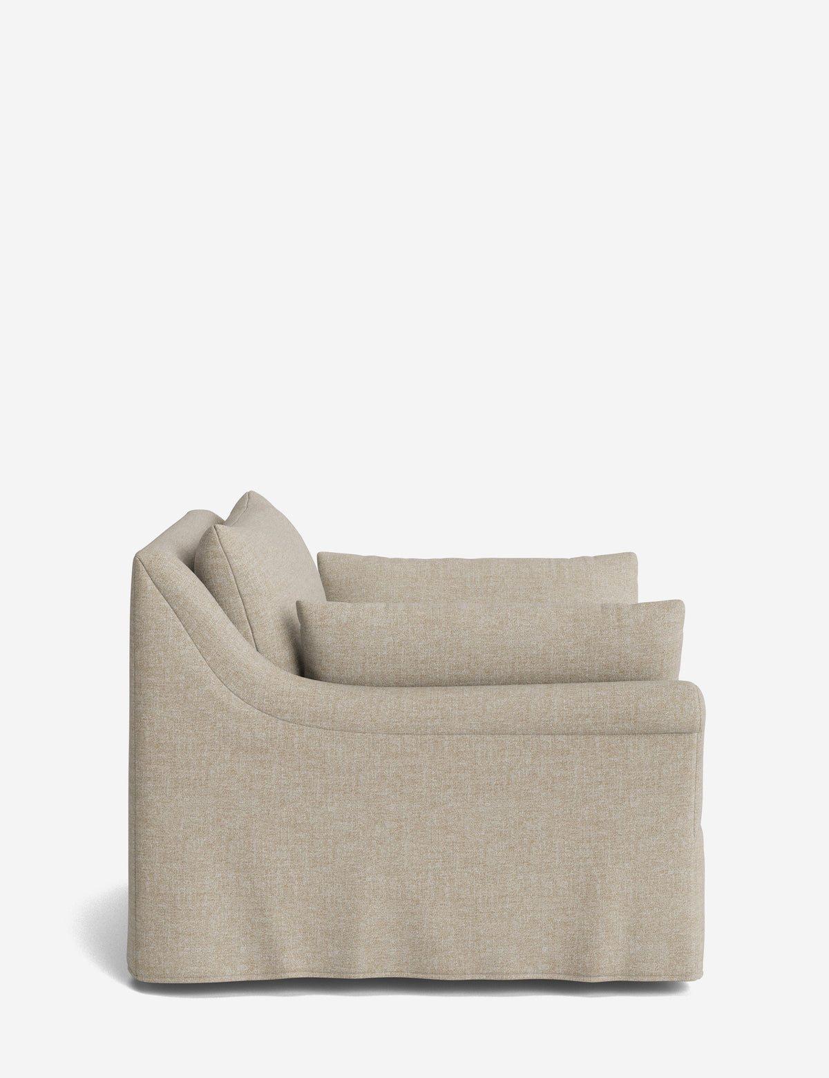 Portola Rolled Arm Luxe Depth Slipcover Chair