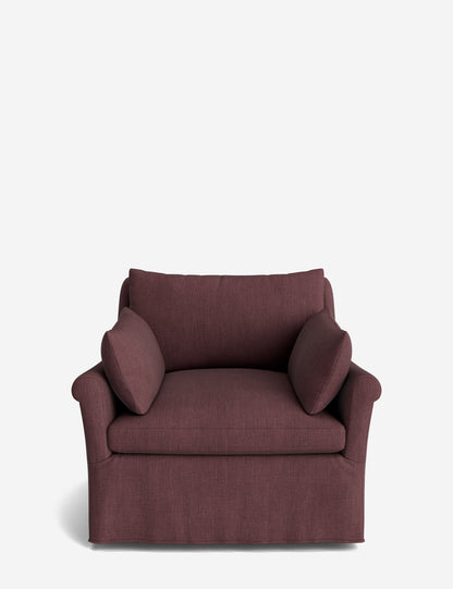 Portola Rolled Arm Luxe Depth Slipcover Chair