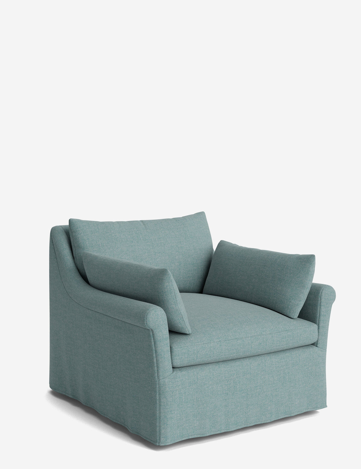 Portola Rolled Arm Luxe Depth Slipcover Chair