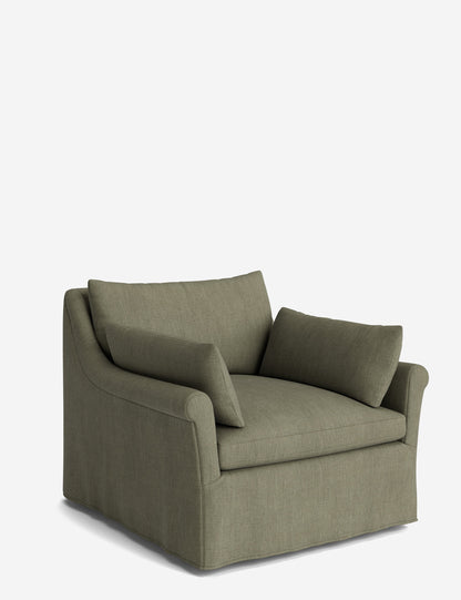 Portola Rolled Arm Luxe Depth Slipcover Chair