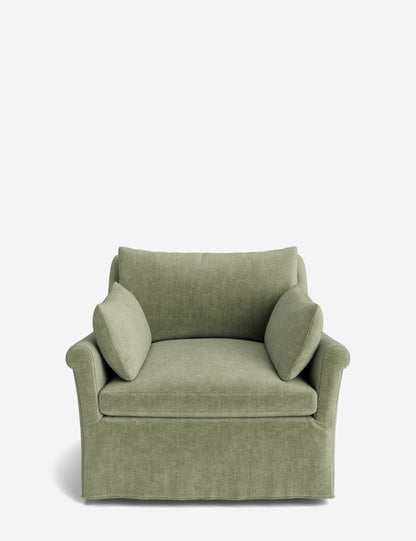 Portola Rolled Arm Luxe Depth Slipcover Chair