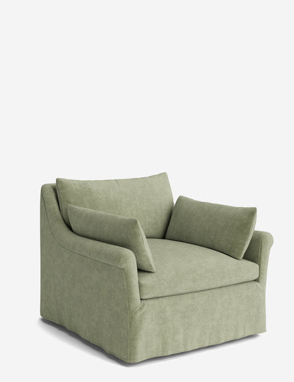 Portola Rolled Arm Luxe Depth Slipcover Chair