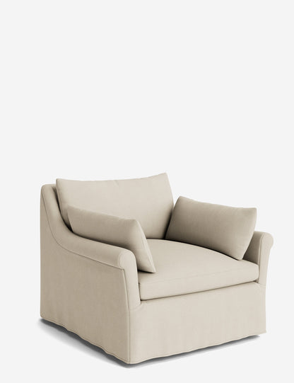 Portola Rolled Arm Luxe Depth Slipcover Chair