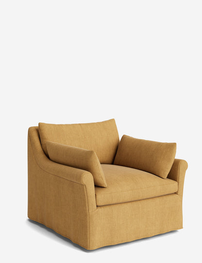 Portola Rolled Arm Luxe Depth Slipcover Chair