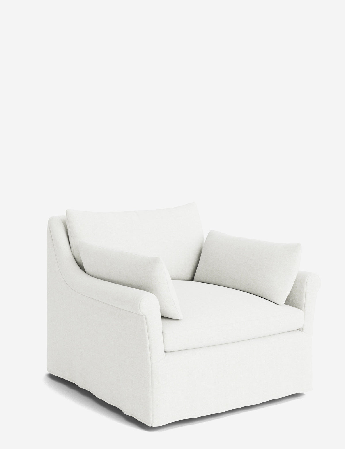 Portola Rolled Arm Luxe Depth Slipcover Chair