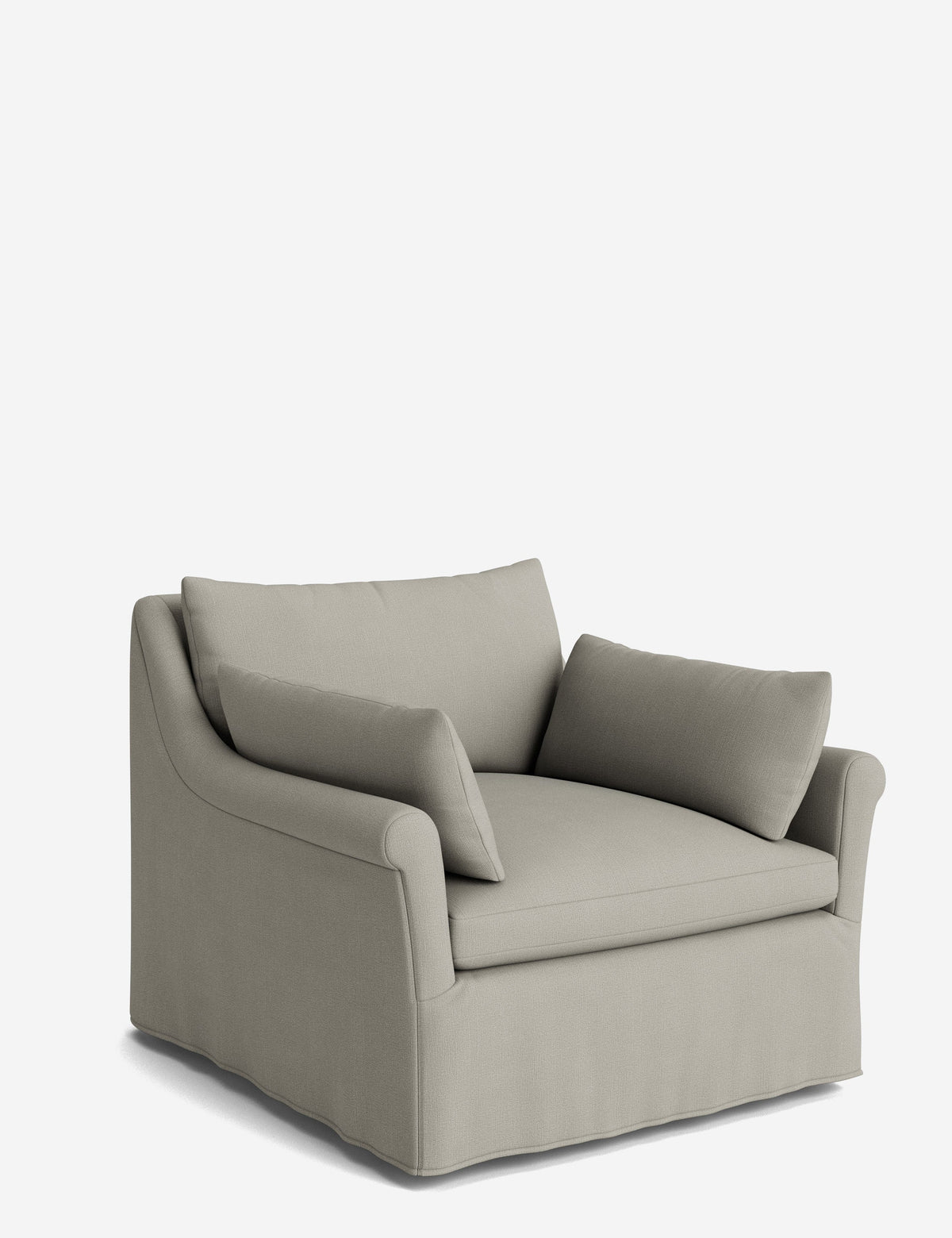 Portola Rolled Arm Luxe Depth Slipcover Chair