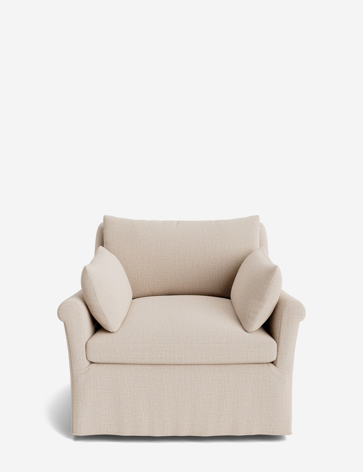 Portola Rolled Arm Luxe Depth Slipcover Chair