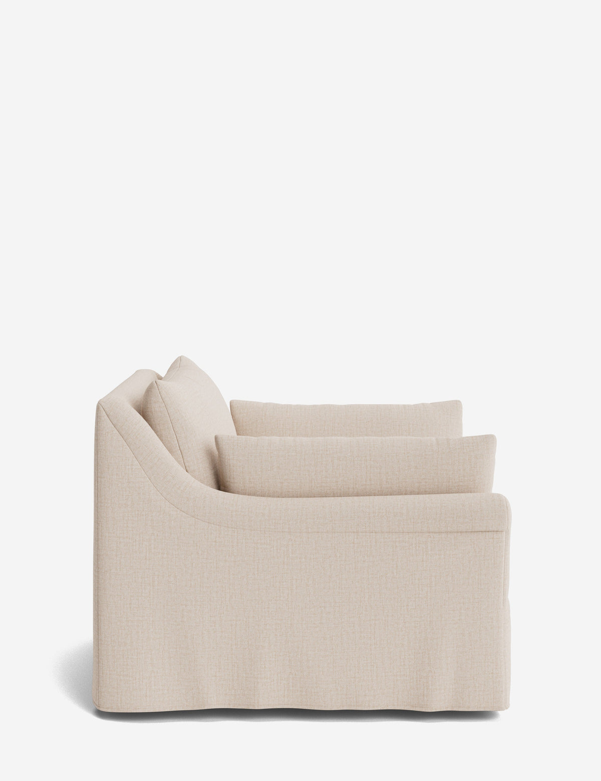 Portola Rolled Arm Luxe Depth Slipcover Chair