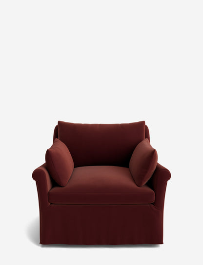 Portola Rolled Arm Luxe Depth Slipcover Chair