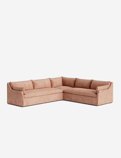 Portola Rolled Arm Luxe Depth Slipcover Corner Sectional Sofa