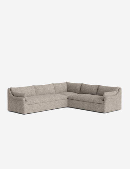 Portola Rolled Arm Luxe Depth Slipcover Corner Sectional Sofa