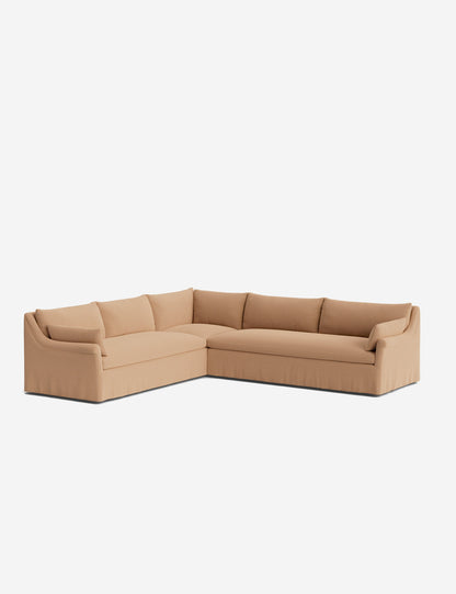 Portola Rolled Arm Luxe Depth Slipcover Corner Sectional Sofa