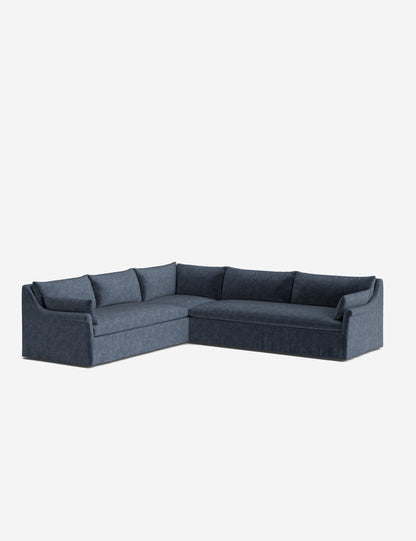 Portola Rolled Arm Luxe Depth Slipcover Corner Sectional Sofa