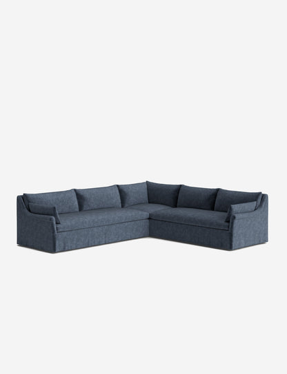 Portola Rolled Arm Luxe Depth Slipcover Corner Sectional Sofa