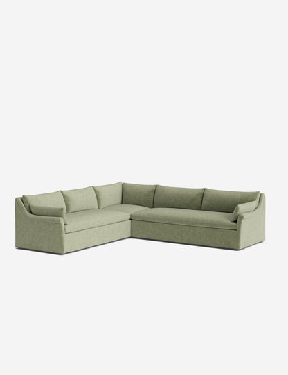 Portola Rolled Arm Luxe Depth Slipcover Corner Sectional Sofa
