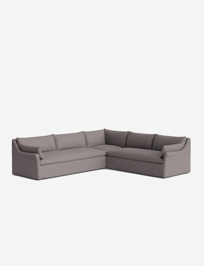 Portola Rolled Arm Luxe Depth Slipcover Corner Sectional Sofa